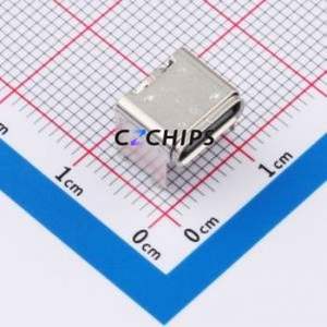 HX TYPE-C 16P+4.3 USB Connector SMD Connector ( Connector Type: Type-C )( Protocol Standard: USB 3.1 )( Gender: Female ) - Product Image 1