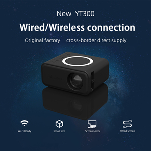 Projecteur vidéo portable laser 1080p Led Vente en gros YT300 <span class=keywords><strong>Mini</strong></span> projecteur multimédia domestique à distance Support projecteur de téléphone portable - Product Image 4