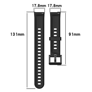 สายนาฬิกา <span class=keywords><strong>Realme</strong></span> <span class=keywords><strong>Band</strong></span> 2 Sport Loop สีพื้น ซิลิโคน แบบหัวล็อค ผลิตในจีน มีสินค้าพร้อมส่ง - Product Image 3