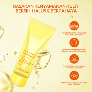 Gel exfoliant purifiant pour le visage à formule nettoyante en profondeur, non abrasif, contrôle du sébum, exfoliant à fines particules, gel détoxifiant pour le visage - Product Image 2