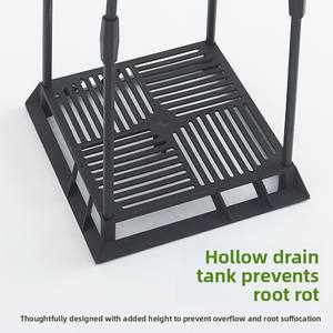 Support de plateau de pot en plastique d'art de fer vert Support de cadre de vigne d'escalade extérieur Vente en gros transfrontalière pour pots de fleurs Jardinières - Product Image 3