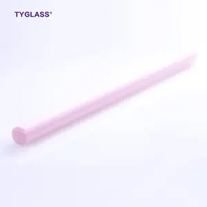 Low Price hot sale colored borosilicate glass milky pink rod