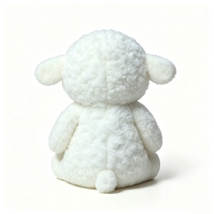 Peluche de cordero personalizado, oveja blanca de peluche, lindo juguete de cordero, peluche de oveja suave, muñeco de cordero de granja - Product Image 5