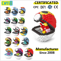 Meilleures ventes 2026 : 20 boules Pokémon différentes en briques nano plastiques, blocs de construction micro emboîtables, blocs de construction 3D pour enfants
