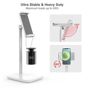 Adjustable Aluminum Alloy Tablet <b>PC</b> <b>Stand</b> Desktop Height Adjustable Rotatable Support For Yoga Fitness Workout - Product Image 3
