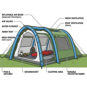 Fabricante de Carpas Inflables Publicitarias, Carpa de Exhibición Personalizada para Exteriores, Carpa Inflable para Campamento - Product Image 2
