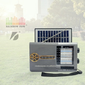 Ktf-1480 Năng Lượng Mặt Trời Sạc Có Thể Sạc Lại 3 Inch Loa Không Dây Di Động TF USB FM AM SW Đài Phát Thanh Loa MP3 Máy Nghe Nhạc Với Đèn Pin - Product Image 1