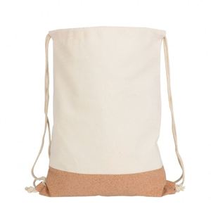 Sac de voyage en toile de coton recyclé personnalisé, sac à chaussures, sac à cordon, sac de sport, sac à cordon pour la gym avec logo - Product Image 1