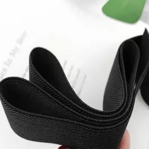 2 inch heavy 5mm thick webbing manufacturer webbing strap polyester webbing 25mm hiar rubber band elastic