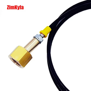 CO2 Refill Station with 1.5m Black Hose Bleed Valve <b>Pneumatic</b> <b>Tools</b> Adapter for Charging Without Pressure Gauge - Product Image 3