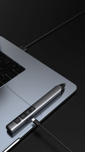 Meilleur prix Présentateur laser sans fil Pointeur de lumière rouge/verte avec stylet pour la présentation - Product Image 2