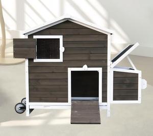 Grande cage à poules d'extérieur en bois à double étage, avec toit imperméable et anti-UV, isolée pour la chaleur, pour petites races, maison pour animaux de compagnie, tout usage - Product Image 6