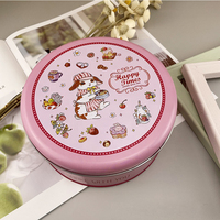 Boîte de conserve ronde en fer blanc de qualité alimentaire avec bouchon à vis et finition mate pour le lait, les bonbons, le sucre, les biscuits et la cuisson d'autres aliments