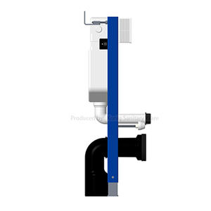 <span class=keywords><strong>Cisterna</strong></span> de Inodoro Oculta de Doble Descarga Superior o Frontal de HDPE para Inodoros Suspendidos en Paredes de Hogares y Hoteles - Product Image 2