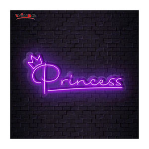 Winbo Dropshipping Personalizado levou luz <span class=keywords><strong>neon</strong></span> sinal Quarto Decoração Casa Livre design princesa néon sinal - Product Image 1