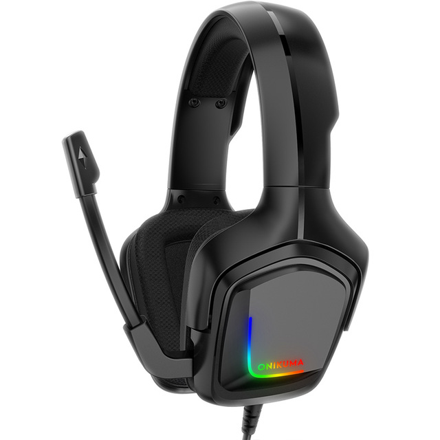 ONIKUMA K20 Aviation Gaming Headphone Waterproof RGB Light Gamer Headset