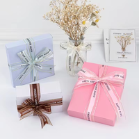 Boîte en papier de luxe recyclable pour la Saint-Valentin, logo personnalisé, vide, pour bonbons, confiseries, assortiment de cadeaux, truffes au chocolat, finition mate