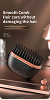 Sisir Pelurus Rambut OEM Tipe-C yang Dapat Disesuaikan, Dapat Diisi Ulang USB Mini Portabel, Pemanasan Cepat Basah/Kering, Untuk Rumah Tangga Prancis dan Luar Ruangan