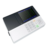 Máquina ECG EKG de 3 canales digital médica Visbull, con pantalla LCD de 5 pulgadas, 1 unidad, 2 unidades