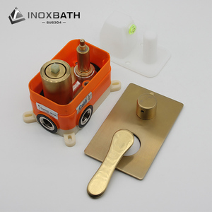 Vòi Nước Nóng Lạnh Bồn Tắm Trong Bồn Tắm Gắn Tường Vòi Nước Mưa Vàng Đặt Vòi Hoa Sen Chìm - Product Image 5