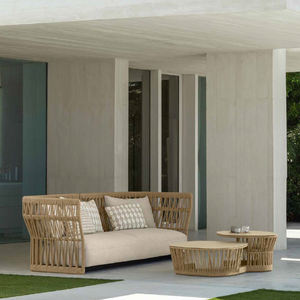 Venta al por mayor de China Hotel Jardín Patio Muebles de exterior Cuerda Sofá Conjunto con cuerda tejida - Product Image 5