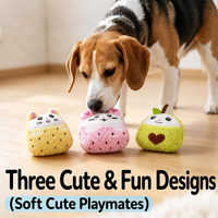 Jouet en peluche pour chien en forme de fruit, sonore et grinçant, pour chat, lapin, souris, jouet à mâcher interactif et durable pour chien, pour le nettoyage des dents, animal en peluche doux pour chiot