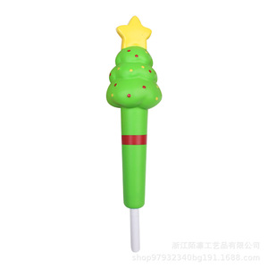 Pu Fidget Toy Christmas Santa Pen Cap Shape Slow <b>Rebound</b> Stress Relief Gift For Kids 2 To 4 Years Unisex - Product Image 4