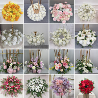 Couronnes de fleurs artificielles blanches MILE en promotion, guirlandes rondes à motif floral pour la décoration d'événements et de mariages