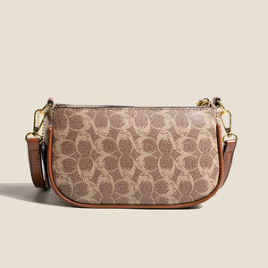 Bolso de Hombro de PU para Mujer, Otoño 2026, con Monograma Estampado, Cierre de Cremallera, Textura de Alta Gama, Versátil, para el Día a Día - Product Image 1