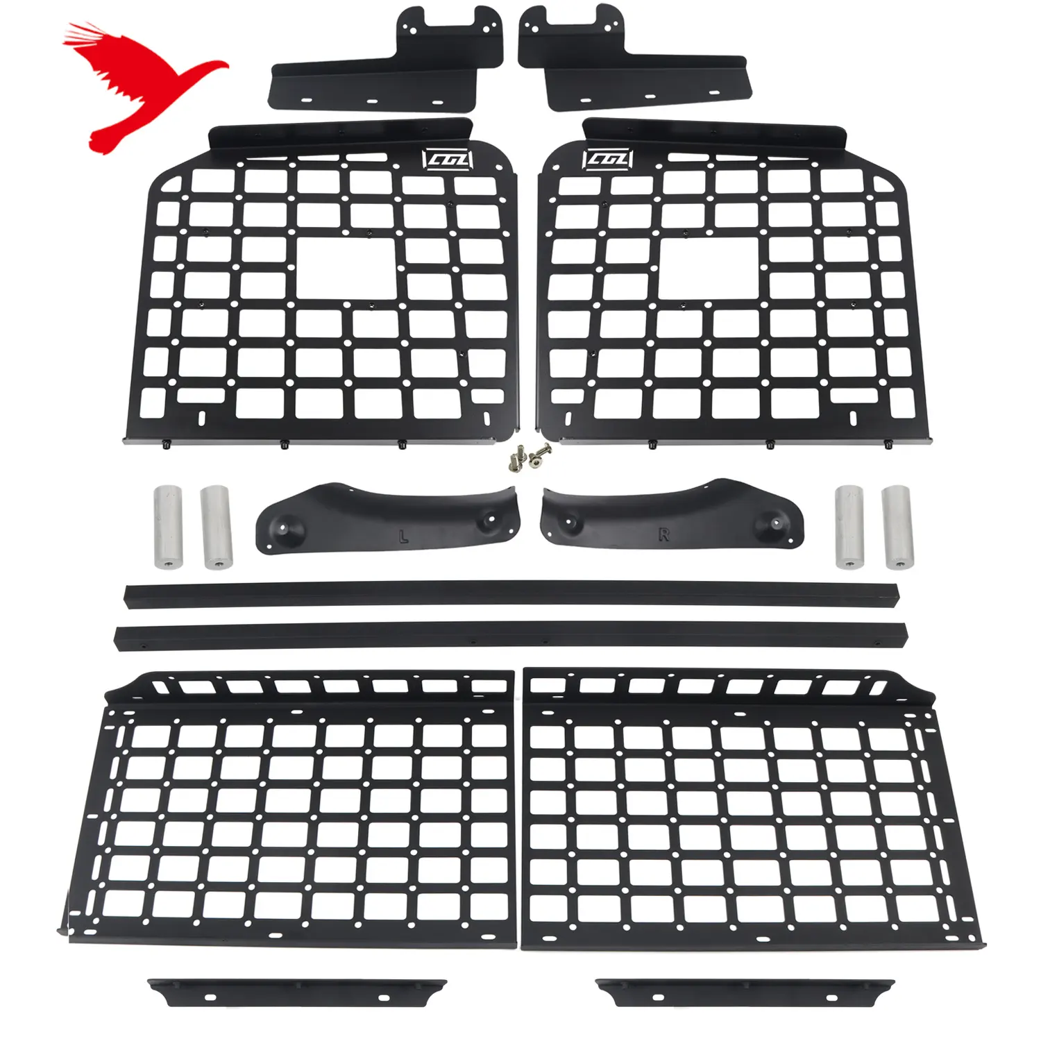 For Nissan Patrol Y62 2010-2019 Car Accessories Rear Trunk Luggage Shelf Tail Cargo Storage Panel Multi-Function Rack Kit