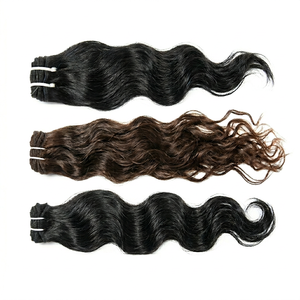 Extension capillaire à natural wave, tissage de cheveux bruts, nouvel accessoire vierge indien, sans promesse, Perte de tissage de cheveux - Product Image 1