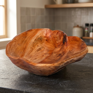 Teak Wood Fruit Bowls-Home <b>Decoration</b> Traditional Design Handcrafted Rectangle Shape Gold/Brown Colors | OEM Custom Wholesale - Product Image 3