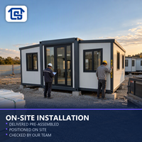 Maison conteneur 3 chambres entièrement meublée, villa modulaire préfabriquée clé en main, isolée, vente en gros, personnalisable pour usage résidentiel