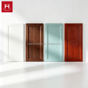 Portes d'armoires de cuisine en bois massif sculpté de style Shaker moderne, <span class=keywords><strong>meubles</strong></span> sur mesure <span class=keywords><strong>pour</strong></span> toute la maison, idéales <span class=keywords><strong>pour</strong></span> les villas - Happy Houses - Product Image 1