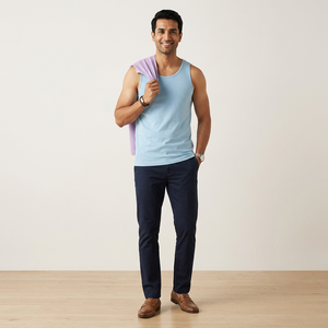 Camiseta sin Mangas para Gimnasio, Precio de Fábrica, Multicolor, Silueta Clásica, para Hombre, 95% Algodón, 5% Elastano, Fabricante de Ropa para Hombre - Product Image 1