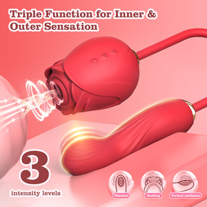 Offre spéciale : Appareils de masturbation féminine de luxe rechargeables par USB, photos de masturbation féminine rouge - Product Image 4