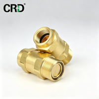 Raccord rapide auto-scellant en laiton CRD pour climatiseur HVAC, réutilisable, sans brasage, durable, installation facile, anti-fuite