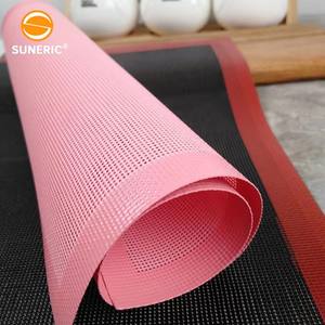 <span class=keywords><strong>Tapis</strong></span> de cuisson en <span class=keywords><strong>silicone</strong></span> rose réutilisable pour four à biscuits personnalisé en gros - Product Image 4