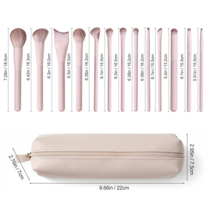 Juego de 20 Brochas de Maquillaje Personalizadas con 2 Esponjas, Caja Magnética, Brochas Profesionales de Aluminio para Base y Sombra de Ojos - Product Image 4