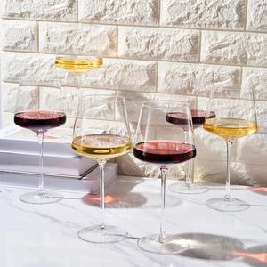 Copa de Vino Tinto Roja Creativa de 20 oz, Copa de Champán Alta de Plástico para Exteriores, Anti-Caída, Transparente, Utensilios para Beber de Plástico - Product Image 3
