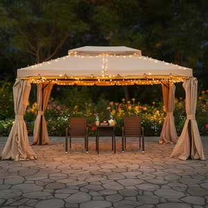 Tenda Parasole Moderna in Lega di Alluminio per Esterni con Grande Ombrello Pubblicitario per Cortili, Giardini, Bancarelle ed Eventi - Product Image 1