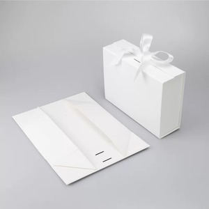 Custom Luxury Ribbon Paper Cardboard Folding Packaging <b>Gift</b> <b>Box</b> for <b>Christmas</b> Holidays - Product Image 5