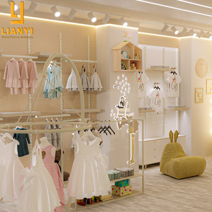 Trẻ em cửa hàng đồ đạc thiết kế nội thất Chất lượng cao trẻ em quần áo Rack hiển thị - Product Image 3