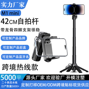 Amazlife-Mini palo para selfies con Bluetooth, extensible, portátil, de viaje, con Control remoto, telescópico, para grabación de teléfonos móviles - Product Image 3