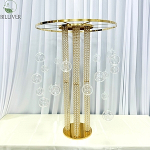 Gran oferta, decoración de boda, camino de plomo, soporte de flores de metal dorado, <span class=keywords><strong>mesa</strong></span> de boda, piezas de <span class=keywords><strong>centro</strong></span>, decoración de <span class=keywords><strong>mesa</strong></span> de fiesta de boda - Product Image 6