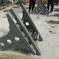 Boom dan Lengan Excavator Las Berat, Baja Q235 Q345 Kekuatan Tinggi dengan Pemesinan CNC untuk Mesin Pertambangan