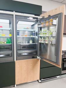Réfrigérateur de luxe encastrable en acier inoxydable, 30 pouces, congélateur inférieur, distributeur d'eau, machine à glaçons, économe en énergie, pour hôtel - Product Image 6