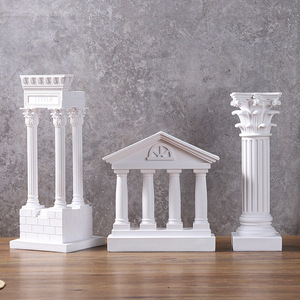 Modello Architettonico in Stile Greco Europeo, Statua in Resina Fatta a Mano, Decorazione per Casa, Scenografia da Scrivania, Accessori per Fotografia - Product Image 4