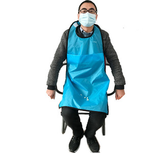 Tablier imperméable pour adultes Yuqilin, taille unique, pour la protection des repas des personnes âgées - Product Image 2