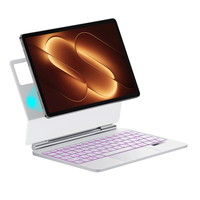 Clavier intelligent compatible avec Xiaomi Pad 9 11,2 pouces 2026, clavier magique avec pavé tactile intégré, barre d'affichage de l'état LED